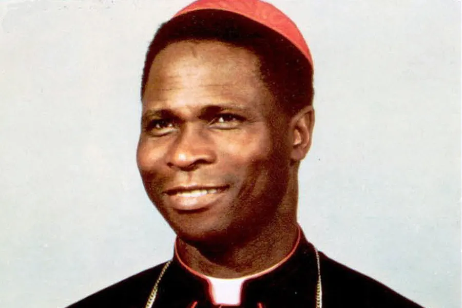 A statue of Cardinal Bernardin Gantin in his homeland of Benin, West Africa